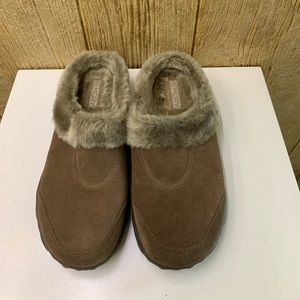 Skechers Go Walk fur lined mules,shoes suede